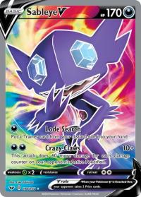 pokemon ss sword shield base set sableye v 194 202 full art