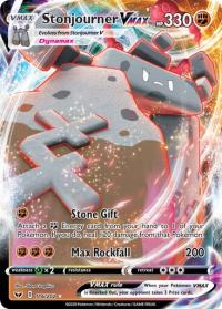 pokemon ss sword shield base set stonjourner vmax 116 202