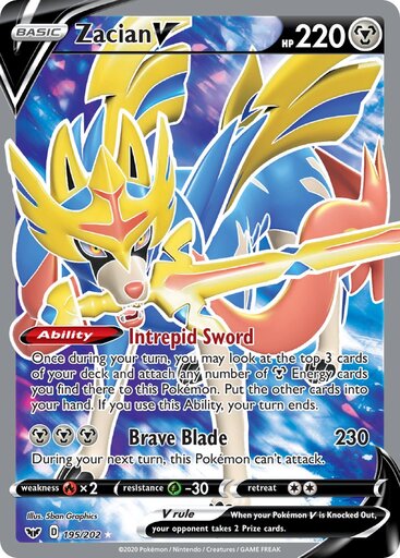 Zacian V 195-202 - FULL ART