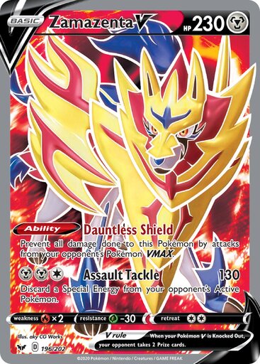 Zamazenta V 196-202 - FULL ART