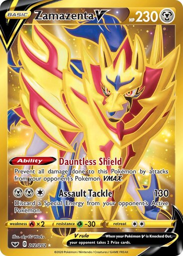 Zamazenta V 212-202 - SECRET RARE