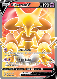 pokemon ss vivid voltage alakazam v 185 full art