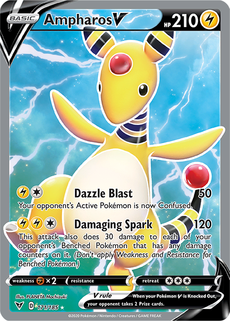 Ampharos V 171-185 FULL ART