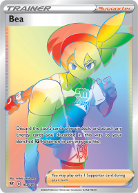 pokemon ss vivid voltage bea 193 185 rainbow rare