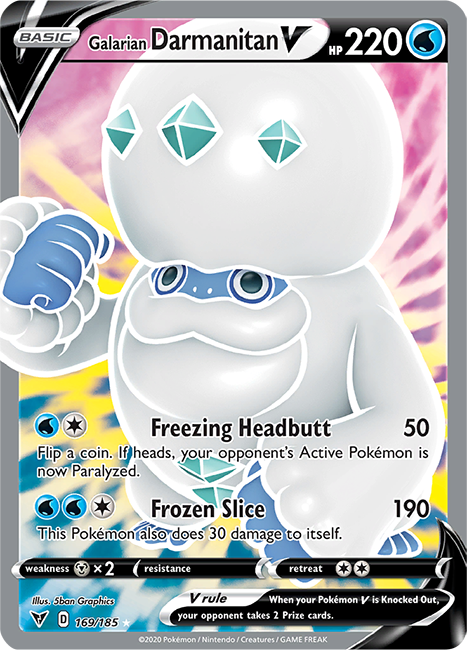 Galarian Darmanitan V 169-185 FULL ART