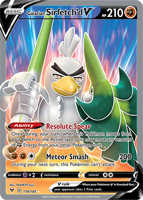 Galarian Sirfetch'd V 174-185 FULL ART