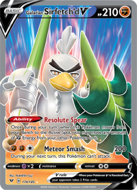 pokemon ss vivid voltage galarian sirfetch d v 174 185 full art