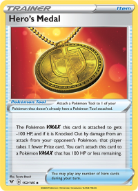 pokemon ss vivid voltage hero s medal 152 185