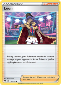 pokemon ss vivid voltage leon 154 185