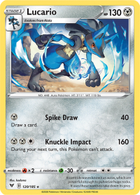 pokemon ss vivid voltage lucario 120 185