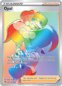 pokemon ss vivid voltage opal 197 185 rainbow rare