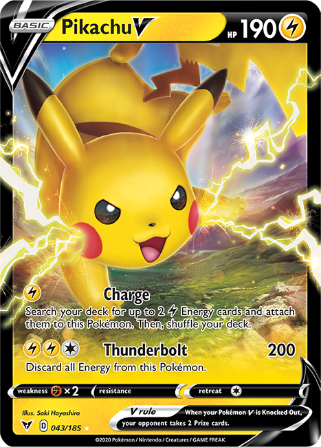 Pikachu V 043-185