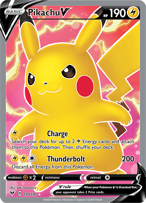 Pikachu V 170-185 FULL ART