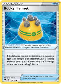 pokemon ss vivid voltage rocky helmet 159 185