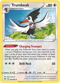 pokemon ss vivid voltage trumbeak 144 185