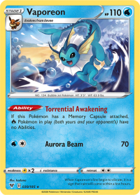 pokemon ss vivid voltage vaporeon 030 185