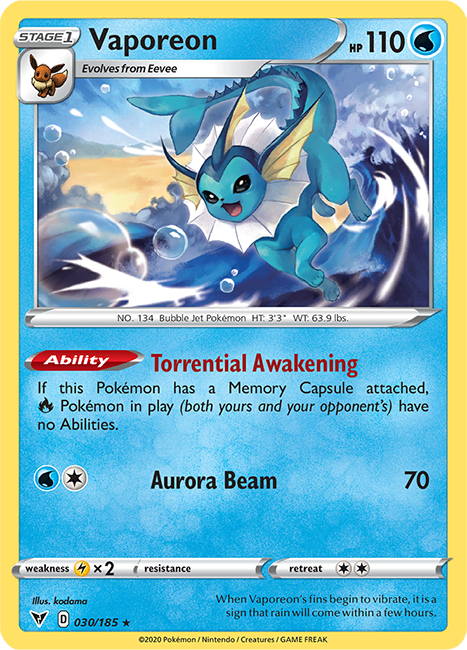 Vaporeon 030-185 (RH)