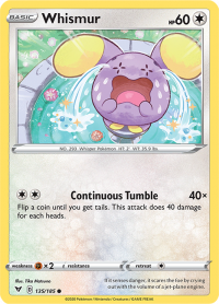 pokemon ss vivid voltage whismur 135 185 rh