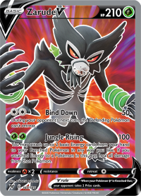 pokemon ss vivid voltage zarude v 167 185 full art