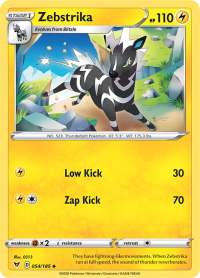 pokemon ss vivid voltage zebstrika 054 185