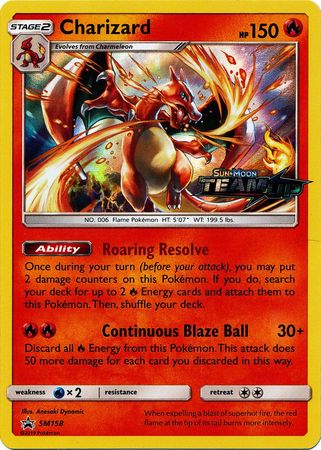 Charizard - SM158 - Pre-Release Promo