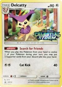 pokemon sun moon prerelease promos delcatty sm132 pre release promo