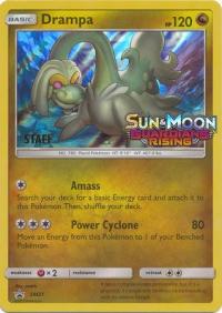 pokemon sun moon prerelease promos drampa sm21 staff pre release promo