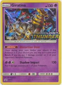 pokemon sun moon prerelease promos giratina sm151 staff pre release promo