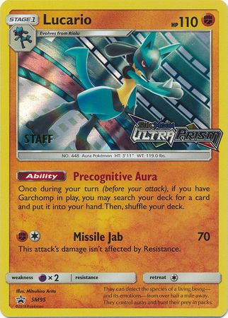 Lucario - SM95 - (Staff) Pre-Release Promo