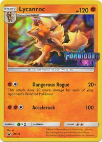 pokemon sun moon prerelease promos lycanroc sm118 pre release promo