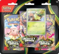 pokemon sun moon prerelease promos mega evolution perfect order 3 pack blister chikorita