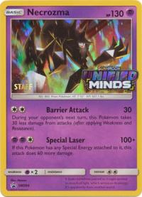 pokemon sun moon prerelease promos necrozma sm204 staff pre release promo