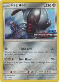 pokemon sun moon prerelease promos registeel sm75 staff pre release promo