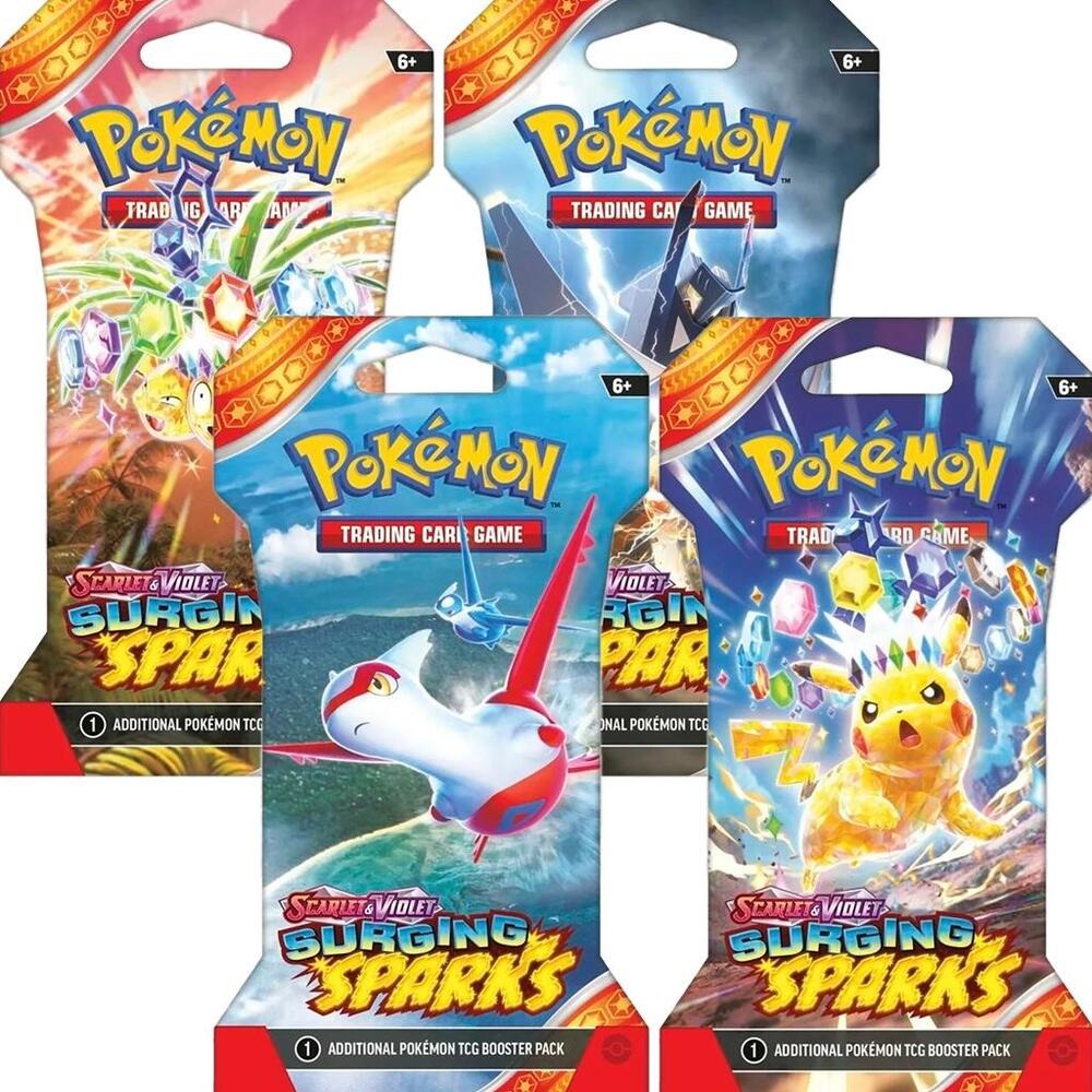 Scarlet & Violet - Surging Sparks Sleeved Pack Art Bundle