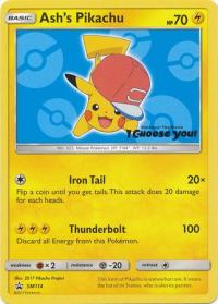 pokemon sun moon promos ash s pikachu sm114