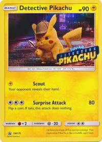 pokemon sun moon promos detective pikachu sm170 detective pikachu promo movie stamp