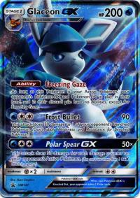 pokemon sun moon promos glaceon gx sm147