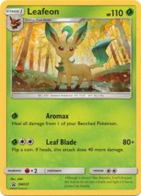 pokemon sun moon promos leafeon sm237