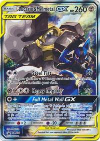 pokemon sun moon promos lucario melmetal gx sm192