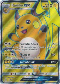 pokemon sun moon promos raichu gx sm90