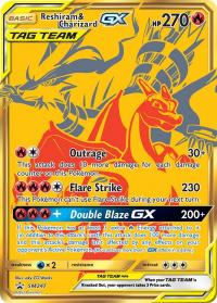 pokemon sun moon promos reshiram charizard gx sm247