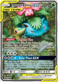 pokemon sun moon promos venusaur snivy gx sm229