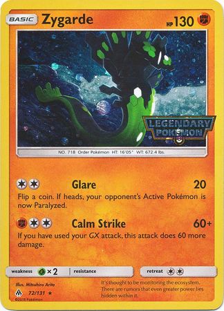 Zygarde 72-131 - Alternative Holo Promo