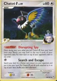 pokemon supreme victors chatot 54 147