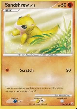 Sandshrew 124-147