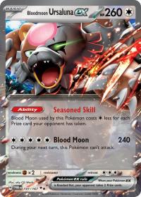 pokemon sv twilight masquerade bloodmoon ursaluna ex 141 167