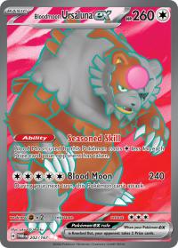 pokemon sv twilight masquerade bloodmoon ursaluna ex 202 167 full art
