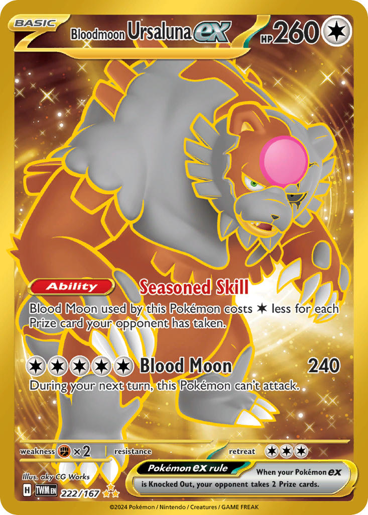 Bloodmoon Ursaluna EX - 222-167 - Secret Rare