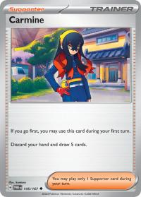 pokemon sv twilight masquerade carmine 145 167