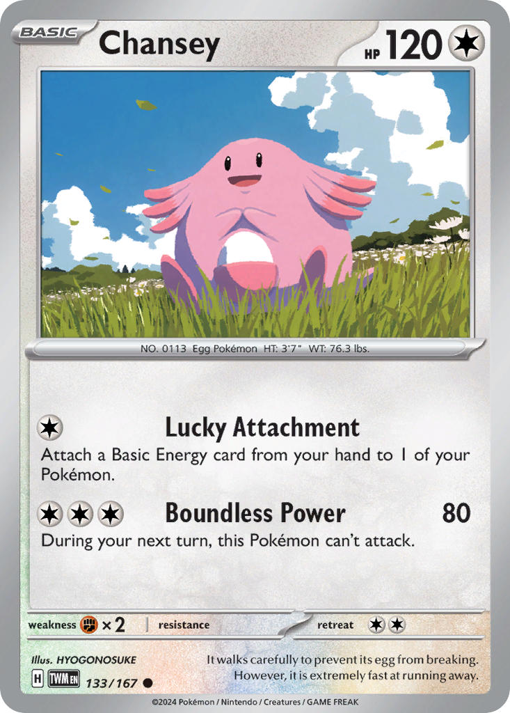 Chansey - 133-167